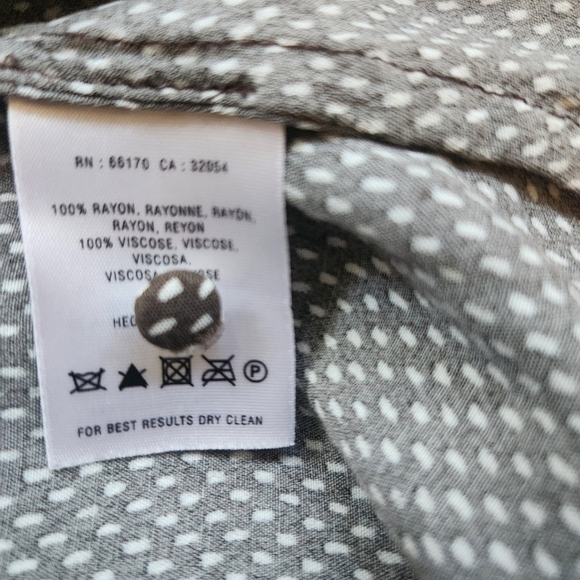 MAEVE ANTHROPOLOGIE 3/4 SLEEVE BRAXTON BROWN POLKA DOT BLOUSE SIZE MEDIUM - Picture 8 of 10